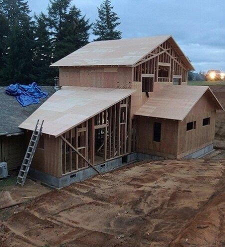 Side-of-house construction